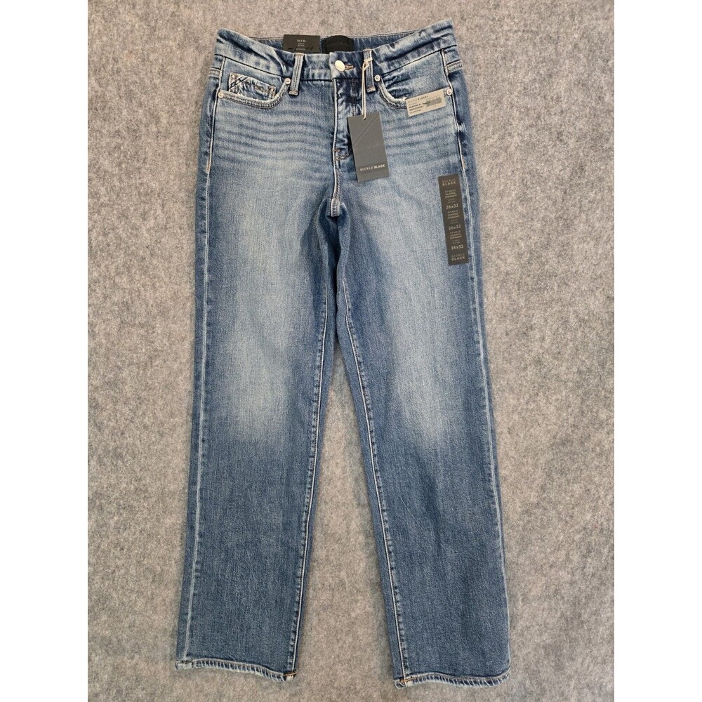 New Buckle Black - Fit No. 23 Classic Straight Comfort Stretch Jeans Women 26x32